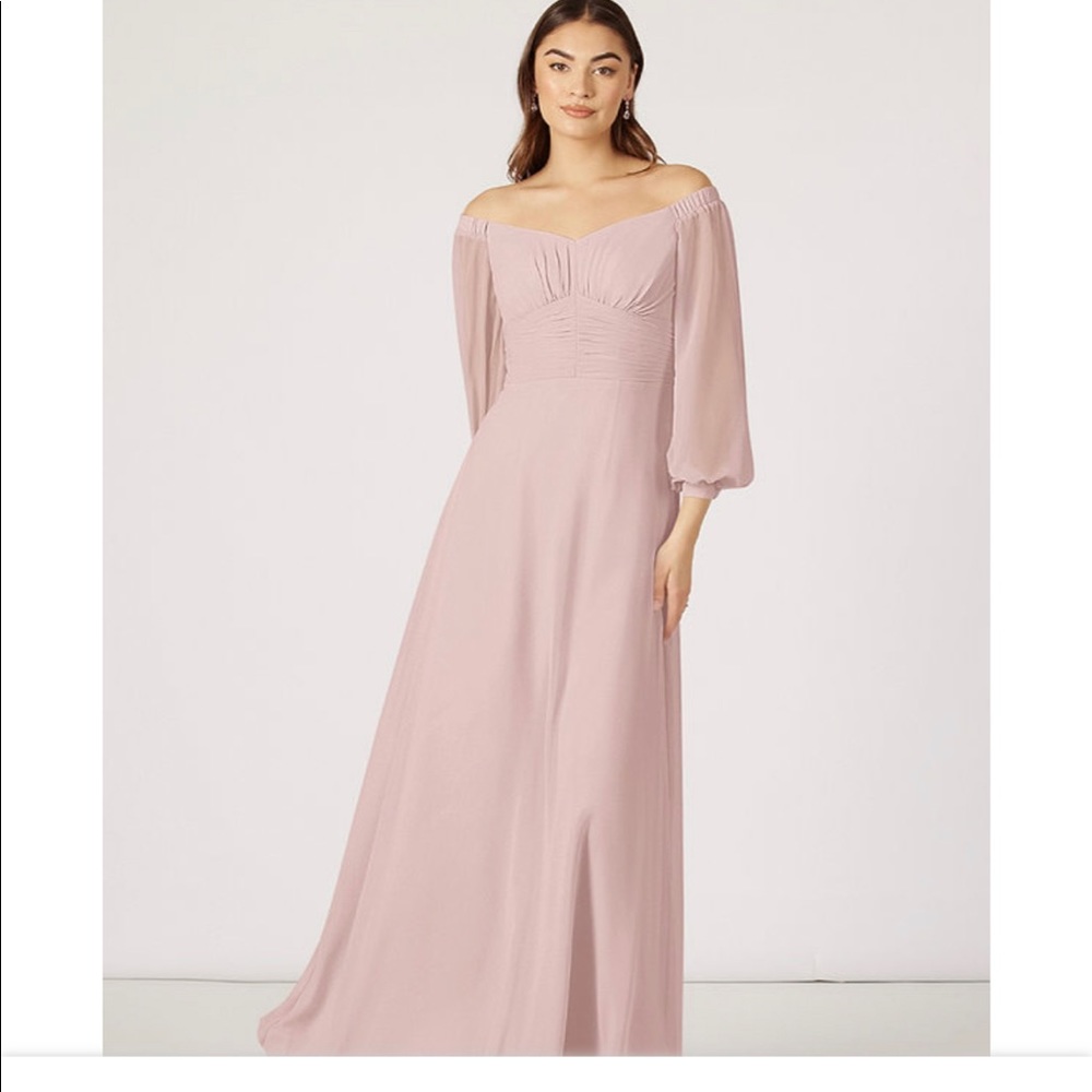Azazie bridesmaid dress in dusty rose